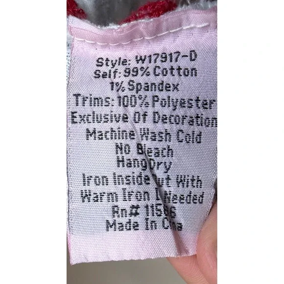 Johnny Was Workshop Misha Drape Plaid Embroidered Tunic Top Blue Red XL - Picture 6 of 9